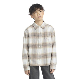 Kids' abercrombie kids Traditional Long Sleeve Flannel 17/18 Jet Stream