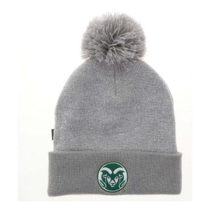 Colorado State Rams Legacy Athletic Pom Cuff Kids' Beanie One Size Grey Heather