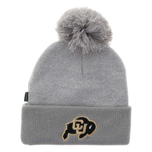 Colorado Buffaloes Legacy Athletic Pom Cuff Kids' Beanie One Size Grey Heather