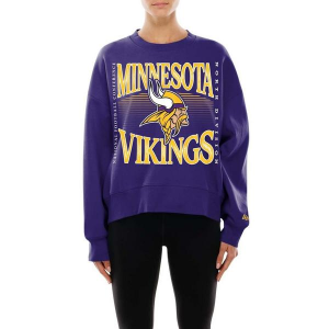 Women's Minnesota Vikings New Era Division Block Crewneck Medium Purple