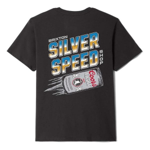 Men's Brixton Coors Light Silver Speed T-Shirt Medium Black