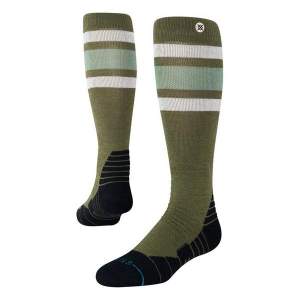 Stance Performance Wool Knee High Snowboarding Socks Medium Boyd Olive