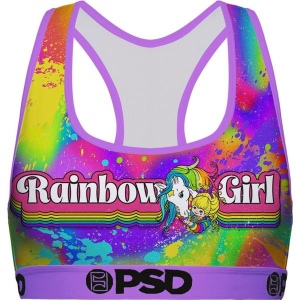 Women's PSD Rainbow Girl Sports Bra Small Multi