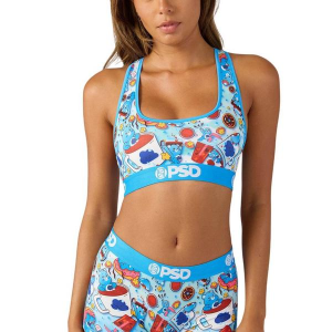 Women's PSD Care Bear Sports Bra Medium Caffeinated