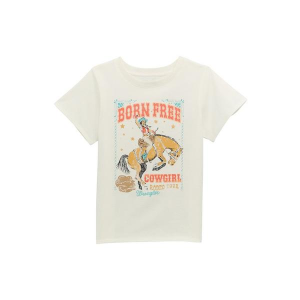 Girls' Wrangler Born Free T-Shirt Small White