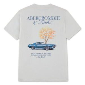 Kids' abercrombie kids Auto Club T-Shirt 7/8 Jet Stream