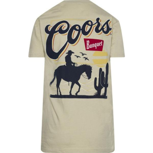 Bowie Industries Coors Vintage Western T-Shirt Large Natural
