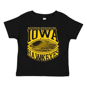 Iowa Hawkeyes USCAPE Kinnik Stadium Kids' T-Shirt 7 Black