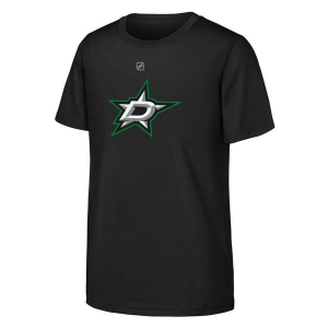 Dallas Stars Genuine Stuff Logo Kids' T-Shirt Medium Black