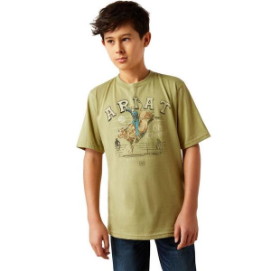 Kids' Ariat Oh Chute T-Shirt Medium Tent Green
