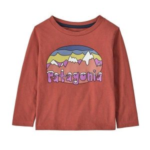 Patagonia Fitz Roy Flurries Long Sleeve T-Shirt Toddler 2T Potter Red