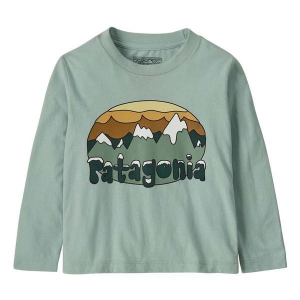 Patagonia Fitz Roy Flurries Long Sleeve T-Shirt Baby 12 mo. Blue