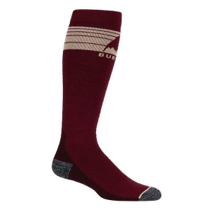 Men's Burton Emblem Midweight Knee High Snowboarding Socks Medium Deep Red
