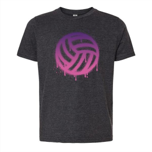 Kids' Park Bench Apparel Volleyball T-Shirt Small Grey Heather