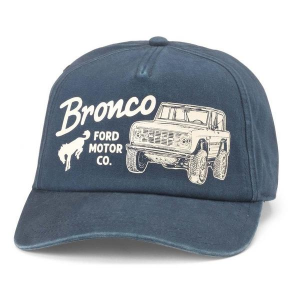 American Needle Bronco Walker Snapback Hat One Size Navy
