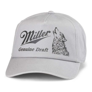 American Needle Miller Genuine Draft Walker Snapback Hat One Size Light Grey Heather