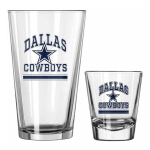 Logo Brands Dallas Cowboys Pint & Shot Glass Set
