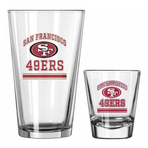 Logo Brands San Francisco 49ers Pint & Shot Glass Set