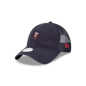 Women's Minnesota Twins New Era Square Stitch 9Twenty Adjustable Hat One Size Navy