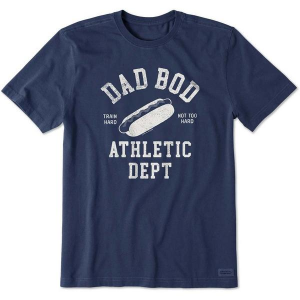 Men's Life is Good Dad Bod Athletic Club T-Shirt XLarge Darkest Blue