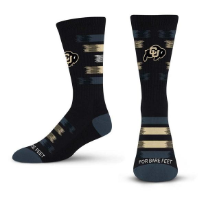 For Bare Feet Colorado Buffaloes Fade to Black Socks