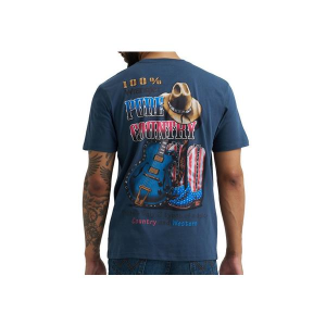Men's Wrangler Graphic Pure Country T-Shirt Large Midnight Navy