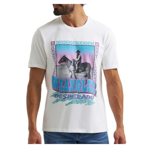 Men's Wrangler Graphic Desperado Rider T-Shirt XLarge Bright White
