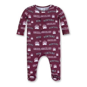 ZooZatZ Baby Montana Grizzlies All Over Print Sleeper