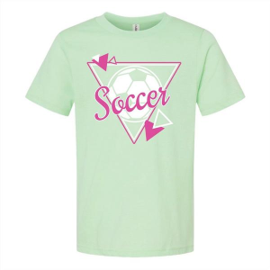 Girls' Park Bench Apparel Soccer Ball T-Shirt XLarge Green