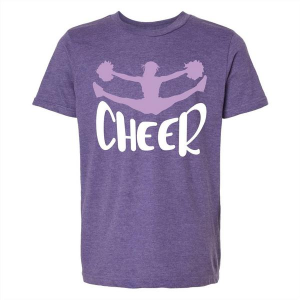 Girls' Park Bench Apparel Cheer T-Shirt Medium Purple
