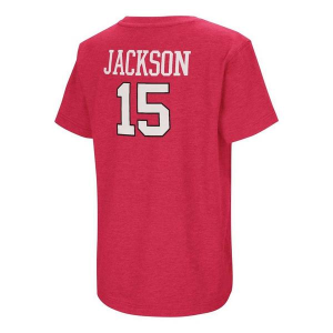 Nebraska Cornhuskers Colosseum Andi Jackson #15 Kids' T-Shirt Large Red