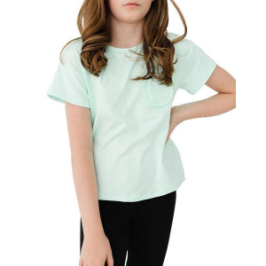 Girls' Mila & Rose Ruffle Pocket T-Shirt Toddler 4T Pastel Green