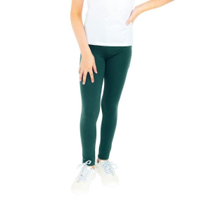 Girls' Mila & Rose Solid Leggings 7/8 Spruce