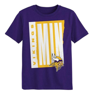 Kids' Minnesota Vikings Genuine Stuff Tear It Up T-Shirt 5/6 Purple
