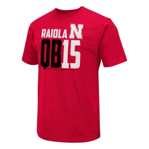 Nebraska Cornhuskers Colosseum Football Dylan Raiola #15 QB15 T-Shirt Medium Red
