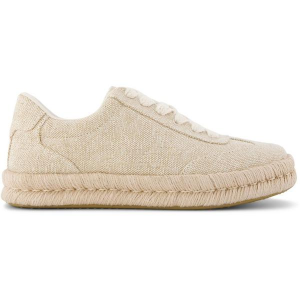 Women's Toms Jesse Espadrille Sneakers 8.5 Regular Champagne Tonal Sparkle Woven