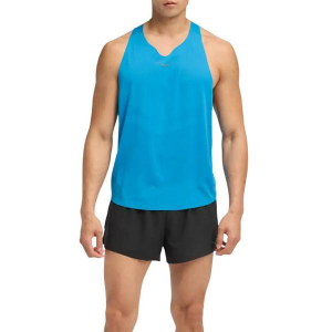 Men's HOKA Race Day Singlet Crew Neck Running Tank Top XLarge HOKA Blue