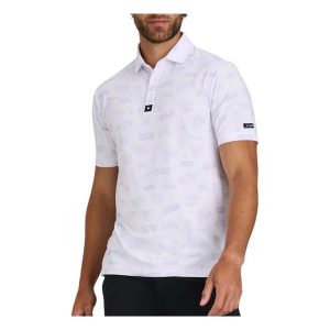 Men's Bad Birdie Novelty Print Core Performance Polo Small Duffers Delight - Thistle