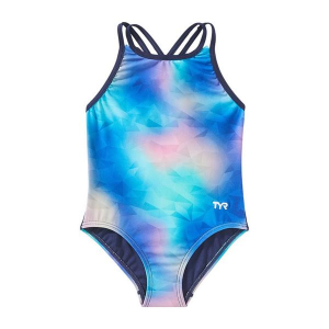 Girls' TYR Oliviafit One Piece Swimsuit Medium Turquoise Multi