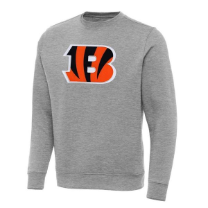 Cincinnati Bengals Antigua Victory Crewneck 3XLarge Grey Heather