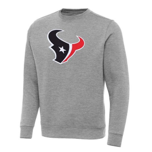 Houston Texans Antigua Victory Crewneck 3XLarge Grey Heather
