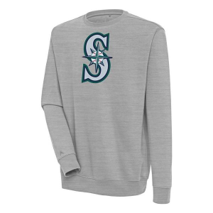 Seattle Mariners Antigua Victory Crew 3XLarge Grey Heather