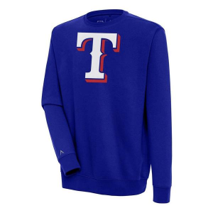 Texas Rangers Antigua Victory Big Logo Crew 3XLarge Dark Royal