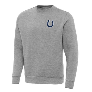 Indianapolis Colts Antigua Chest Logo Victory Crewneck 3XLarge Grey Heather