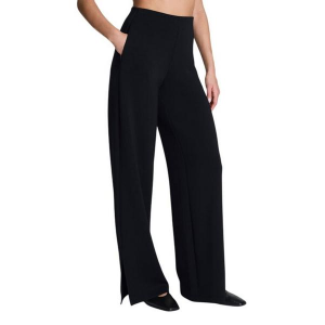 Women's Spanx AirEssentials Zero Waistband Wide Leg Pants Small Very Black