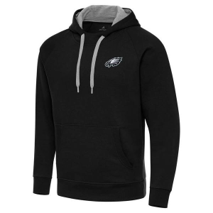 Philadelphia Eagles Antigua Victory Small Logo Hoodie Large Black