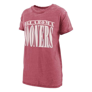 Oklahoma Sooners Pressbox Women's Holden T-Shirt Medium Crimson