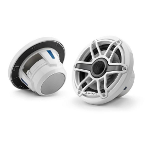 JL Audio 6.5" M6 Marine Coaxial Speakers, Sport Grille Gloss White