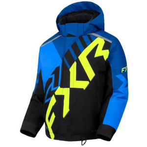 FXR Cold Cross CX Shell Jacket Youth 8 Blue/Black/Hi-Vis