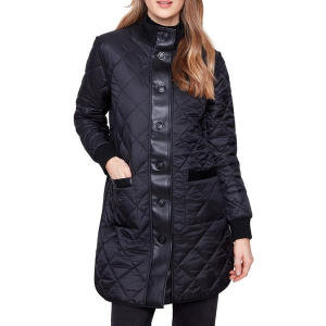 Women's Charlie B Quilted Puffer Jacket Medium Black